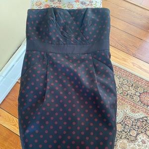 White House black market strapless dress